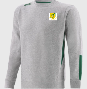 O’Neills Toomevara GAA Jenson Crew Neck Fleece Sweatshirt Grey/Green