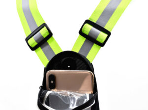 Six Peaks LED Reflective Vest with Phone Holder Fluo Yellow