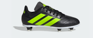 adidas Rugby Boot Soft Ground Core Black / Lucid Lemon / Cloud White (Junior)