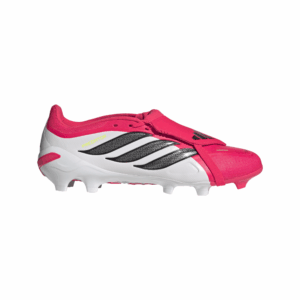 adidas Predator League Fold-Over Tonmgue Firm Ground Football Boots | Lucid Red / Core Black / Cloud White (Adults)