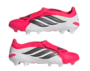 adidas Predator League Fold-Over Tongue Firm Ground Football Boots | Lucid Red / Core Black / Cloud White  (Adults size 13)