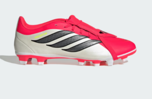 Predator Club Fold-Over Tongue Firm Ground/Multi Ground Football Boot | Lucid Red / Core Black / Cloud White (Adults)