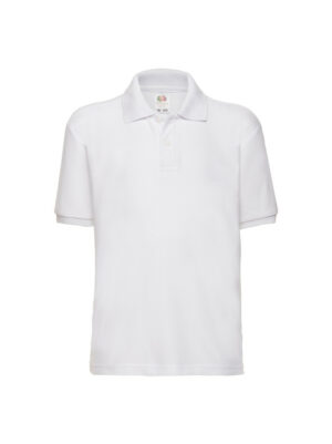 Fruit of the Loom School Uniform Polo Shirt | White (Kid's)