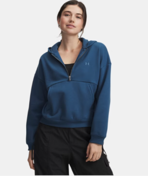 Under Armour UA Icon Fleece ½ Zip Hoodie | Wham Blue (Women's)