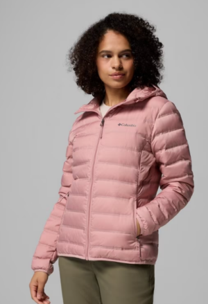 Columbia Lake 22™ II Down Hooded Jacket | Erasure Pink (Women's)
