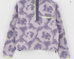 Columbia Helvetia™ II Cropped Sherpa Half Snap Printed Fleece | Stormwatch (Women's)