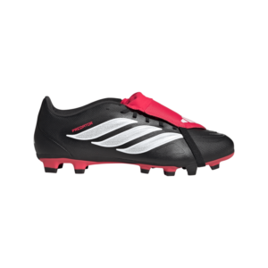 adidas Predator Club Fold-Over Tongue Firm Ground/Multi Ground Football Boot | Black/White/Red (Size 13 - Adults)