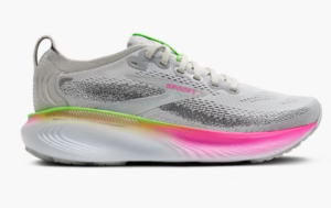 Brooks Adrenaline GTS 25 Running Shoe | (Wide-Fit) Oyster/Pink/Green  (Women's)