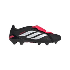 adidas Predator League Fold-Over Tongue Firm Ground Football Boots | Core Black/Cloud White/Lucid Red  (Adults size 13)