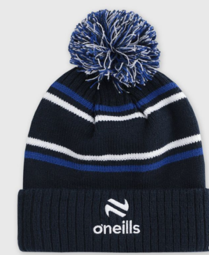 Silvermine GAA Bluestack Bobble Hat Marine /Royal/Amber