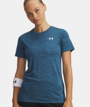 Under Armour Twist Round Neck Tee Shirt | Wham Blue (Women's)