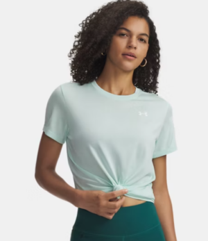 Under Armour Twist Round Neck Tee Shirt | Mint/Refresh Green (Women's)