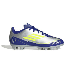 adidas F50 Club Messi Firm/Multi-Ground Boots | Silver/Blue/Yellow (Kid's)
