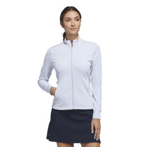 adidas Performance Textured Full Zip Golf Jacket | Crystal Sky Blue (Women's)