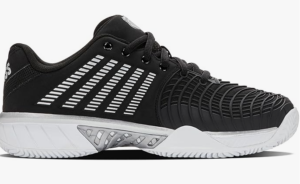 K-Swiss Express Light 3 Clay Tennis Shoe | Black/Silver (Women's)