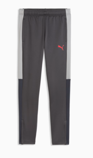 Puma Individual LIGA Football Training Pants | Strong Gray-PUMA Red-Gray Echo (Kid's)