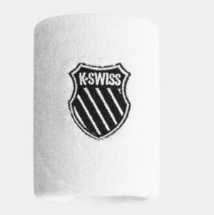 The K-Swiss Court Double Wristband  | White