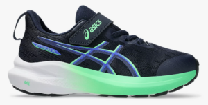 Asics GT-1000 14 PS (Pre-School) Running Shoe | Midnight/Vital Green (Kid's / Boy's)