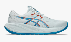 Asics Gel-Cumulus 28 Running Shoe | White Arctic Blue/Aegean Blue (Men's)