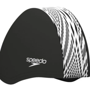 Speedo Boom Endurance + Swim Cap | Black/White (Adults)