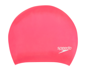 Speedo Long Hair Silicone Swim Cap| Pink (Adults)