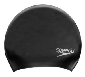 Speedo Long Hair Silicone Swim Cap | Black (Adults)