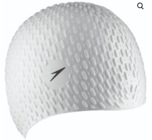 Speed Classic Bubble Swim Cap | White  (Adults)
