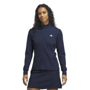 adidas Performance Textured Full Zip Golf Jacket | Collegiate Navy (Women's)