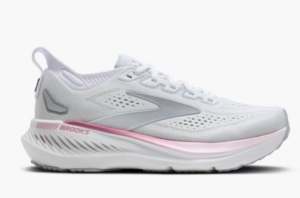 Brooks Glycerin 23 Running Shoe |White/Harbor Mist/Metallic (Women's)