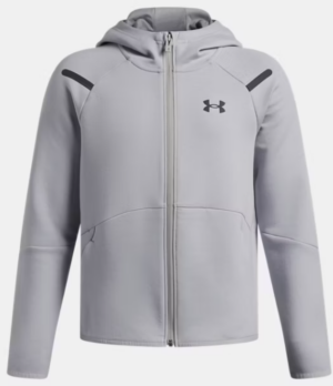 Under Armour UA Unstoppable Fleece Full-Zip | Modern Grey (Kids / Boy's)