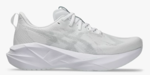 Asics NOVABLAST 5 Running Shoe | White/Piedmont Grey (Women's)
