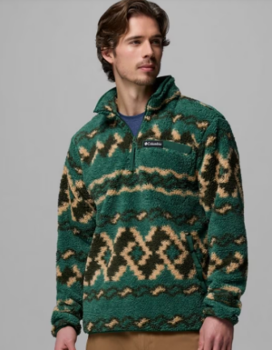 Columbia Rugged Ridge™ Sherpa Half Zip Fleece | Rain Forest Knitknot (Men's)