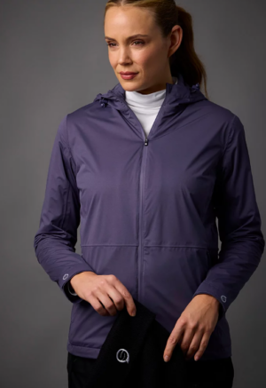 Sunderland WhisperDry Whistler Hooded Waterproof Golf Jacket | Plum (Women's)