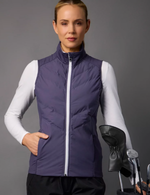 Sunderland Alaska Lightweight Padded Gilet | Midnight Plum (Women's)
