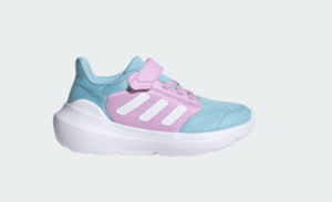 Adidas TENSAUR RUN Running Shoe | Ice Blue / Pink (Kids / Girls)