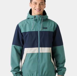 Helly Hansen KOSTER Rain Jacket | Opal / Navy (Men's)