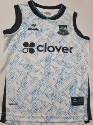O'Neills Tipperary GAA 2026 Training Vest | White/Sky/Black (Adult's)