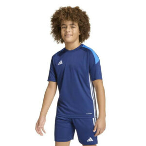 adidas Tiro 26 Essentials Tee Shirt | Dark Blue Bright Royal White (Kid's)