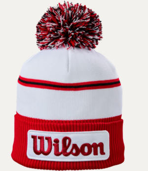 Wilson Tour Beanie Hat | White/Red