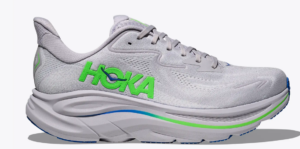 HOKA Clifton 10 Running Shoe | Ash Grey/Neon  (Men's)