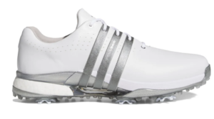 adidas Tour360 24 Golf Shoe | Cloud White / Iron Metallic / Silver Metallic (Men's)