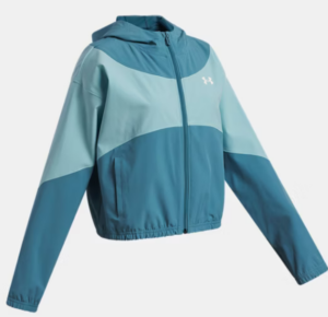 Under Armour UA Rival Woven Jacket | Boundless Blue / Blue Haze / White (Girl's)