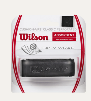 Wilson Cushion-Aire Classic Perforated Replacement Tennis Grip | Black
