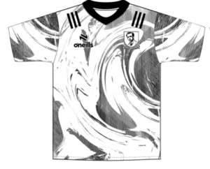 O’Neills Kilruane MacDonagh’s GAA Training Jersey | White/Black (Kids / Adults)