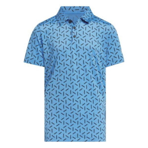 adidas Climacool Ultimate 365 Printed Mesh Golf  Polo shirt | Lucid Blue (Boy's)