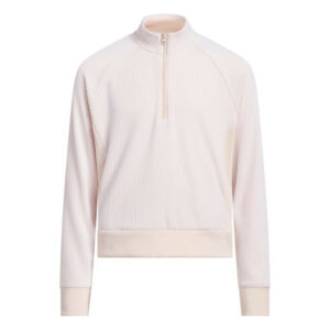 Textured Quarter Zip Golf Sweatshirt | Pink (Junior / Girls)