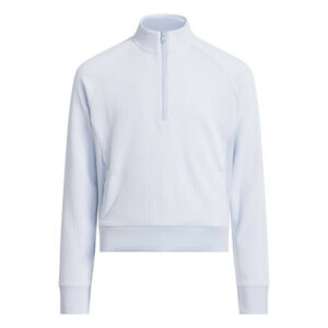 Textured Quarter Zip Golf Sweatshirt | Sky (Junior / Girls)