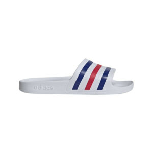 adidas Adilette Aqua Slider | (Unisex)-WHI/BLUE/RED