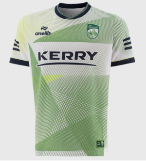 O'Neills Kerry GAA 2026 training Jersey | White/Lime (Adult's)