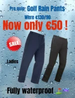 💦 Ladies Pro Quip Golf Waterproof Trousers 💦💦 

⚠️🔥 Less than HALF PRICE ‼️ only €50 !! 

#waterproof #golf #walking #asportsmansdream